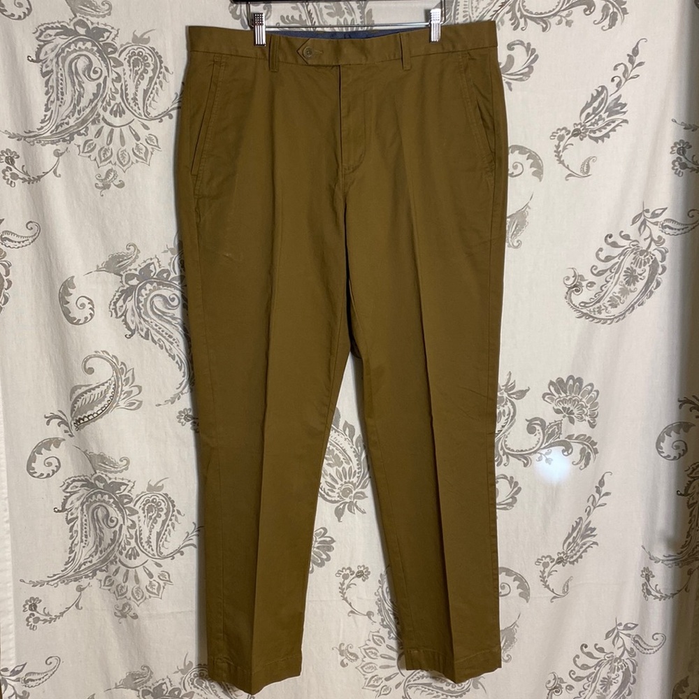 ROWM Pants Mens 38X30 Tan‎ Flat
Front Khaki Chino